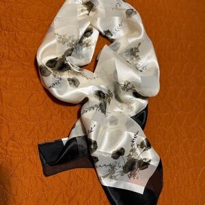Elegant Floral Silk Scarf